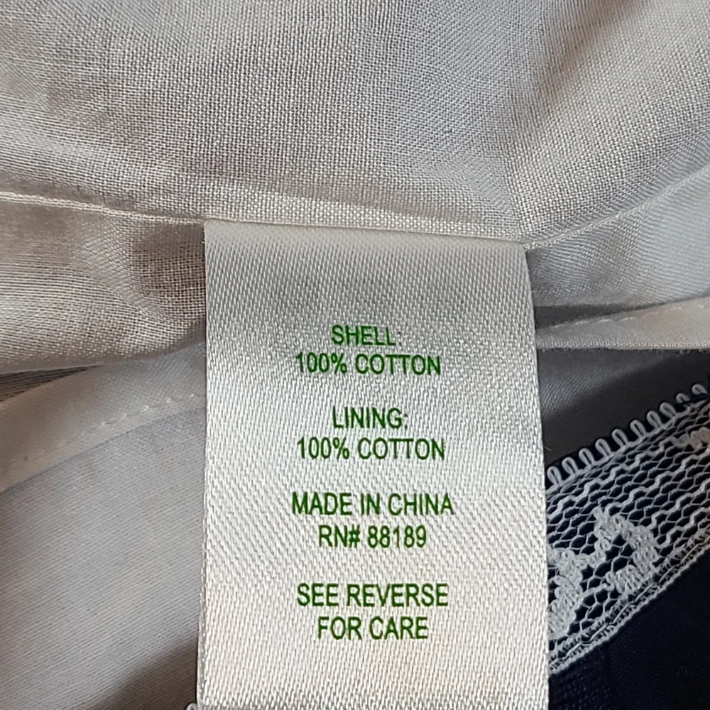 Lilly Pultizer True Navy Blue Cotton Sarafina Dress Dollop Of Scallop NWT Sz 14 - Picture 11 of 11